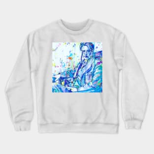 W. B. YEATS - watercolor and ink portrait .1 Crewneck Sweatshirt